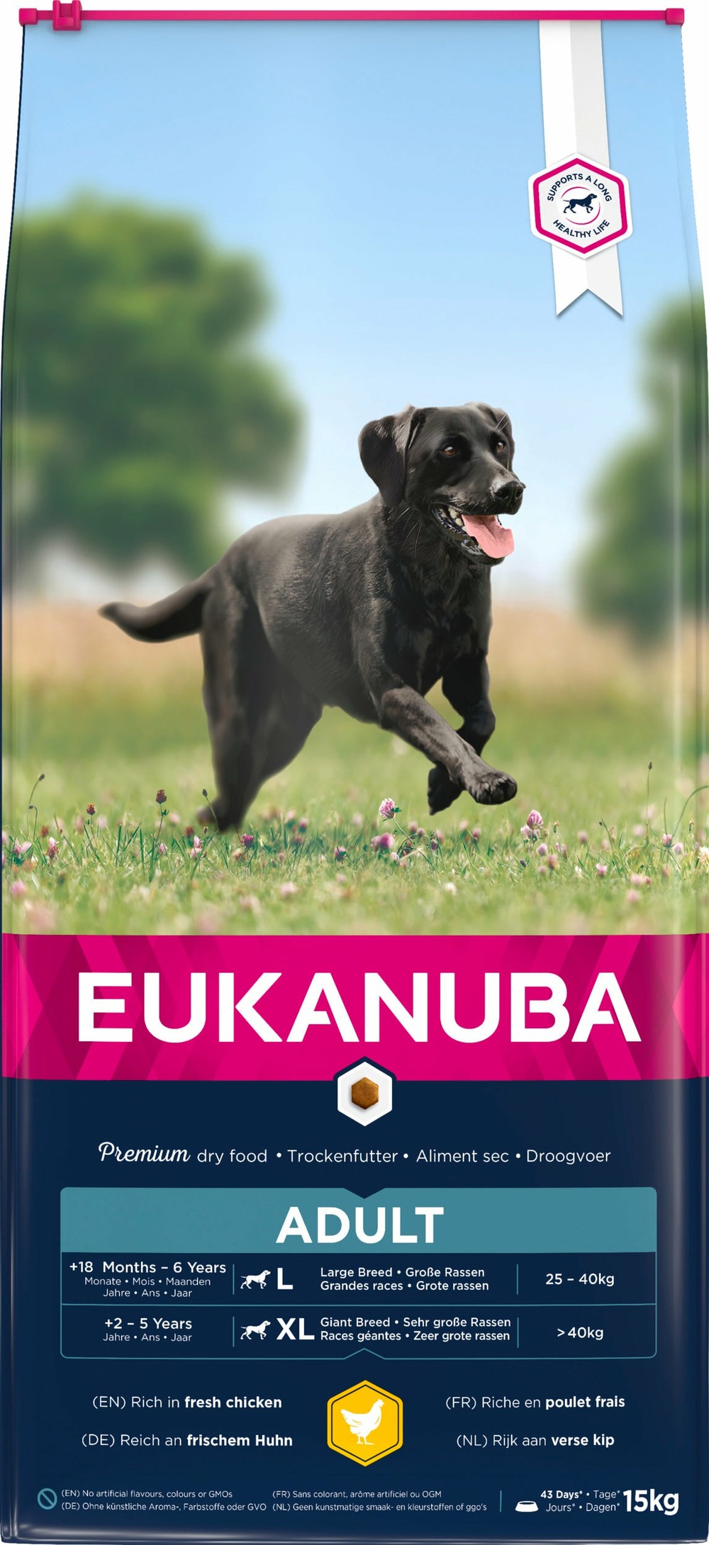 Eukanuba - croquettes au poulet pour chien de grande taille 18kg