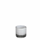 Mica decorations vase estelle - 8.5x8.5x8 cm - verre - blanc