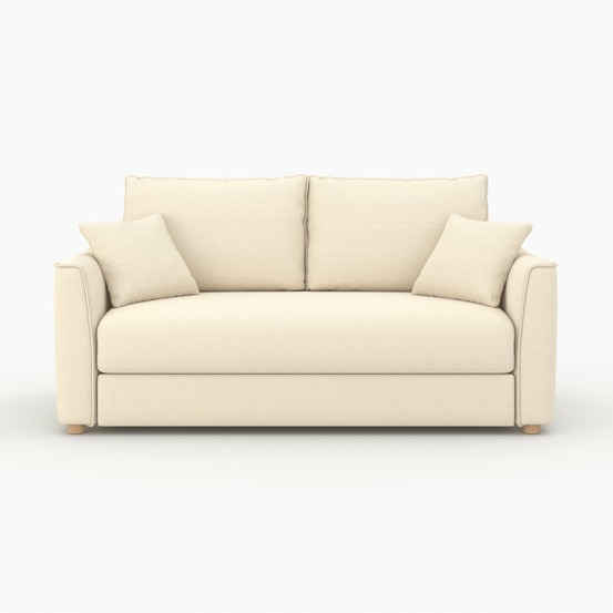 Olympe-canapé convertible 2 places en tissu texturé beige