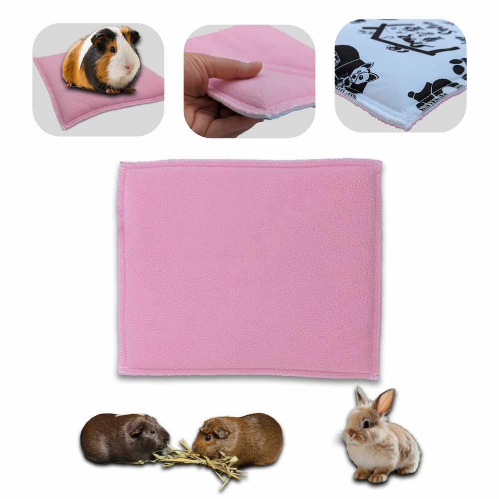 Coussin polaire pour cochon d'inde et lapin - 30 x 26 cm - absorbant et confortable