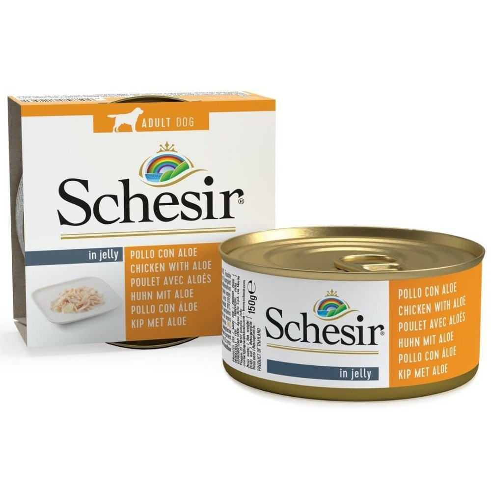 Pâtée en gelée filet poulet/aloes chien (boite 150g) - schesir 150 g