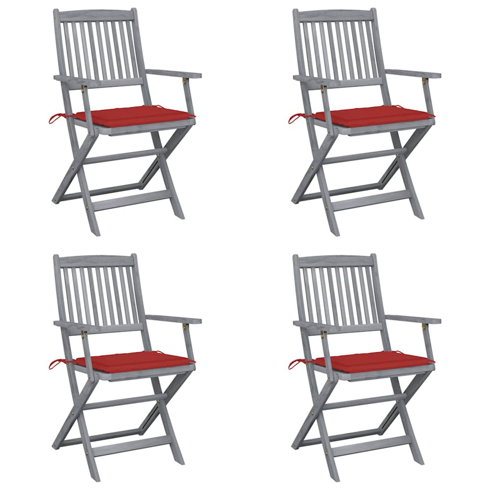 Chaises pliables d'extÃ©rieur 4 pcs