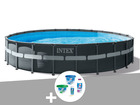 Kit piscine tubulaire  ultra xtr frame ronde 7,32 x 1,32 m + kit de traitement a