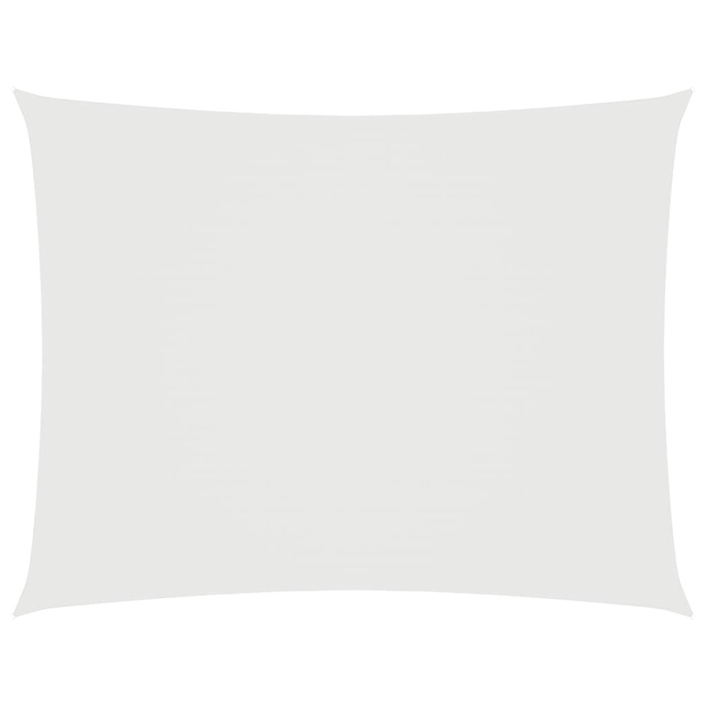 Voile de parasol tissu oxford rectangulaire 2,5x3,5 m blanc