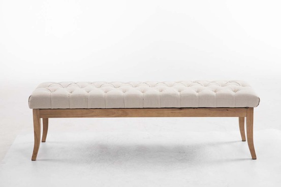 Banc ramses tissu antique-clair 150