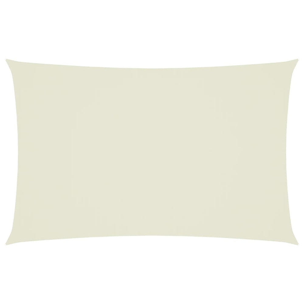 Voile de parasol tissu oxford rectangulaire 2,5x5 m crème