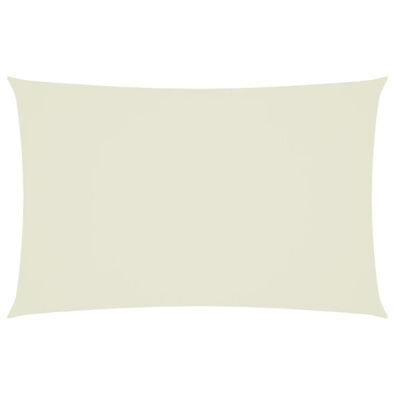 Voile de parasol tissu oxford rectangulaire 2,5x5 m crème