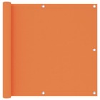 Écran de balcon brise pare vue protection confidentialité 90 x 600 cm tissu oxford orange