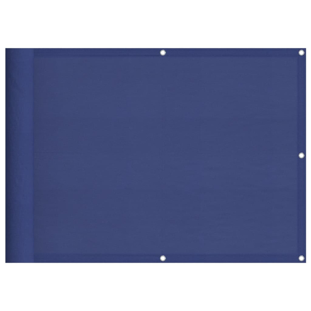 Écran de balcon bleu 75x700 cm 100% polyester oxford
