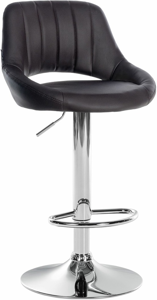 Tabouret de bar milet simili cuir chromé