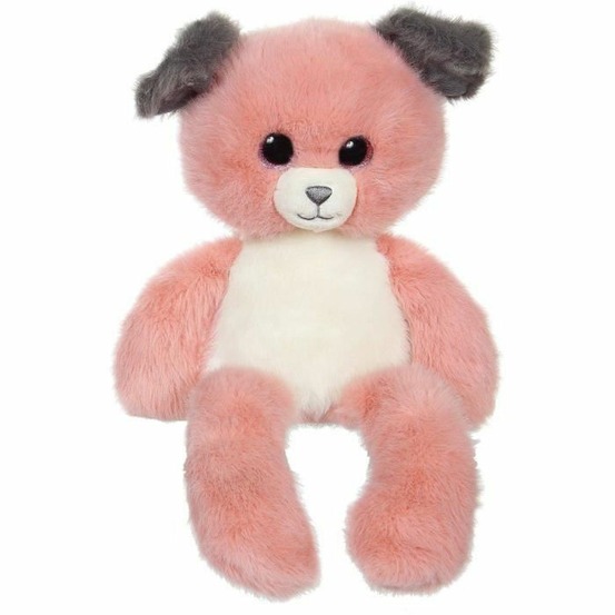Peluche chien leggies - rose et gris, 48 cm