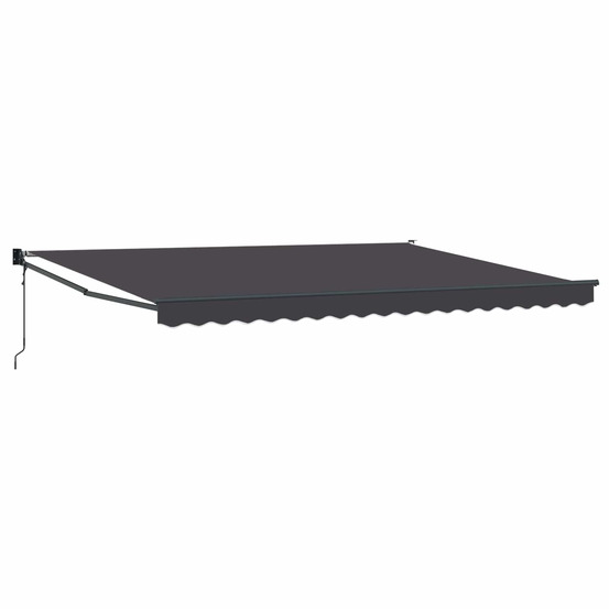 Auvent rétractable électrique anthracite 4 x 2 m