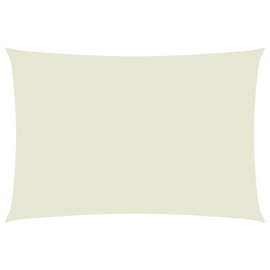 Voile de parasol tissu oxford rectangulaire 3x5 m crème