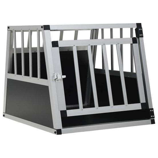 Cage transport chien aluminium pour voiture 54x69x50cm