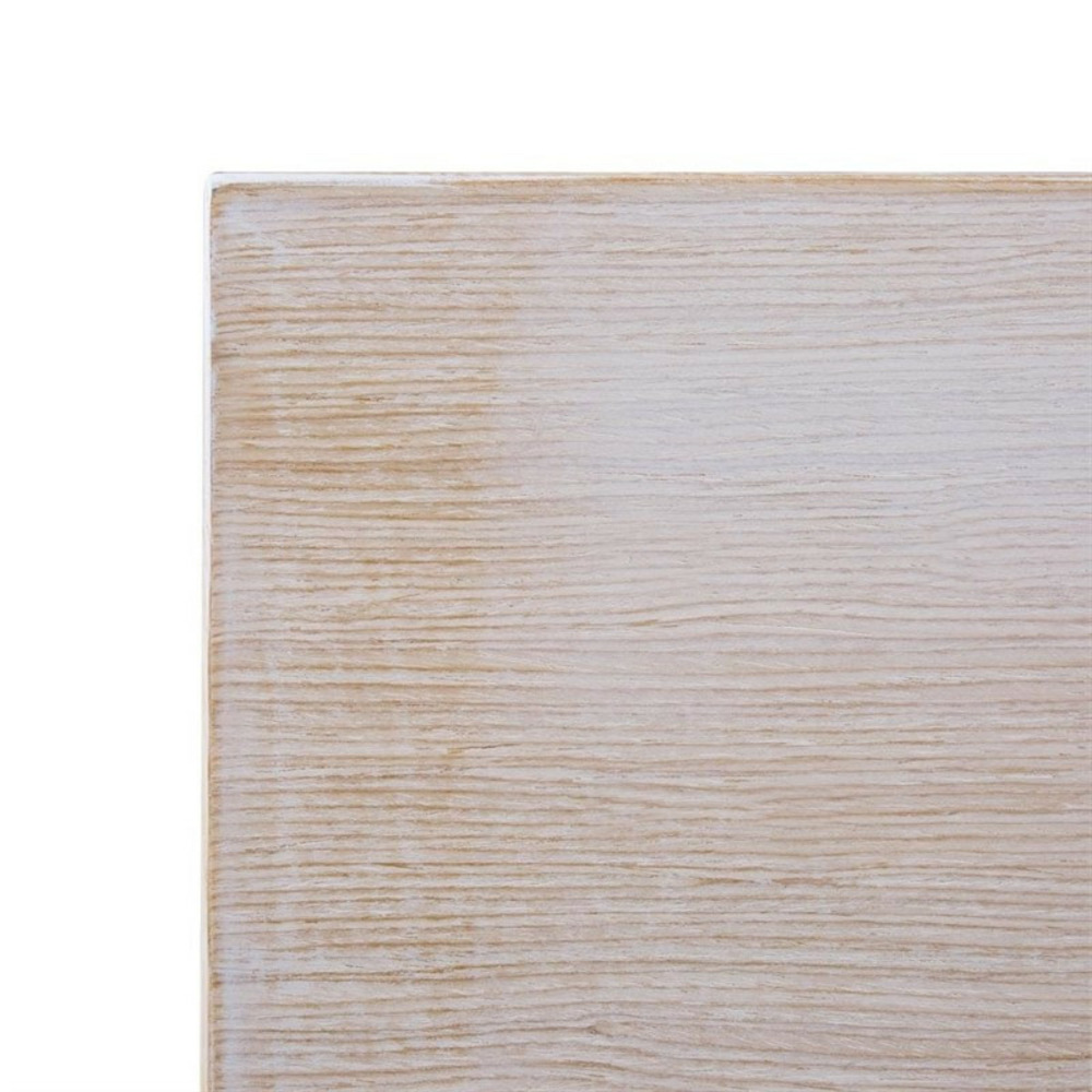 Plateau de table carré pré-percé vintage blanc 700mm - bolero