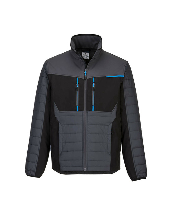 Veste bi-matière wx3 baffle couleur : gris métal taille s - portwest