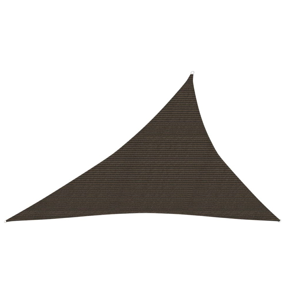 Voile toile d'ombrage parasol 160 g/m² pehd 4 x 5 x 6,8 m marron