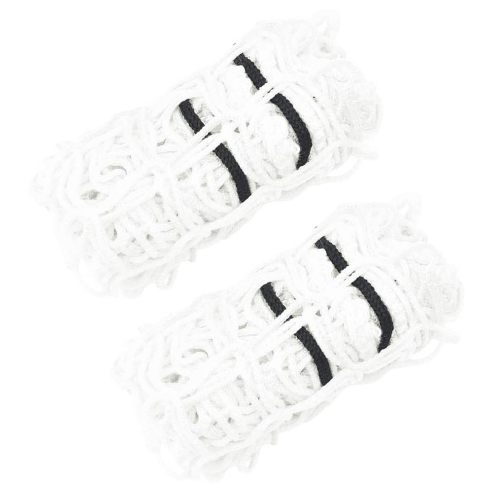 Filets à foin 2 pcs rond blanc 100x100 cm pp
