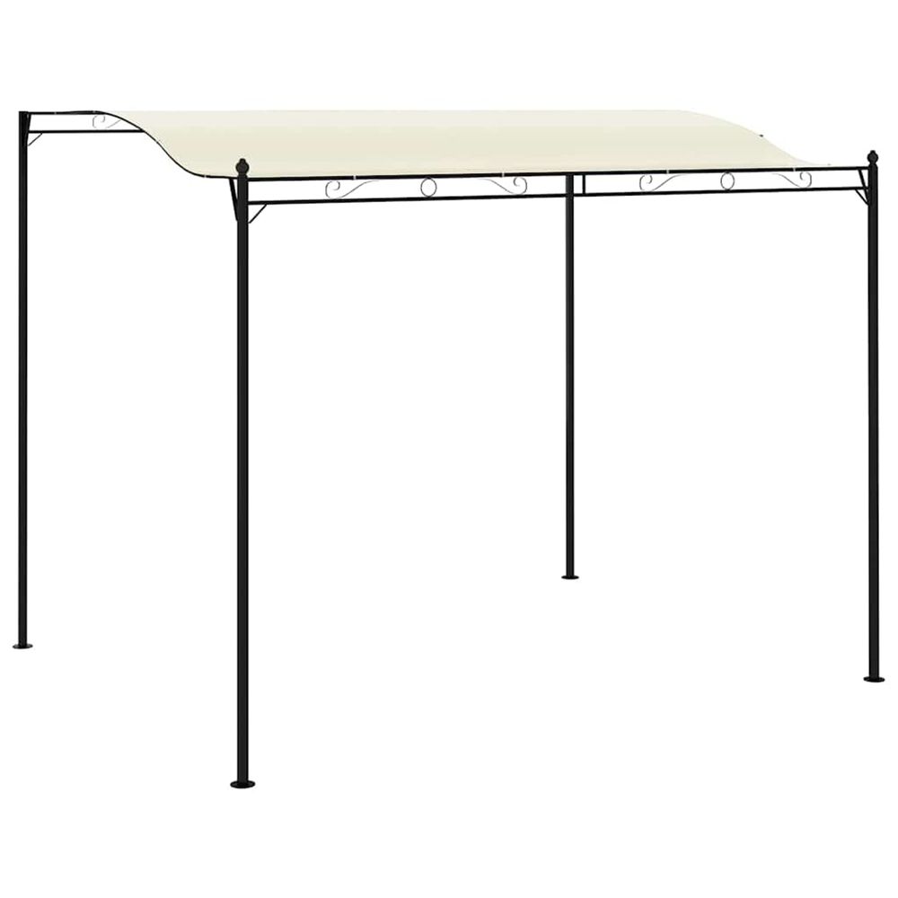 CHAPITEAU TISSU BLANC CREME-(866303)