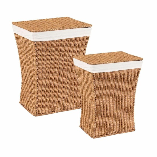 Coffres à linge en maïs (lot de 2)