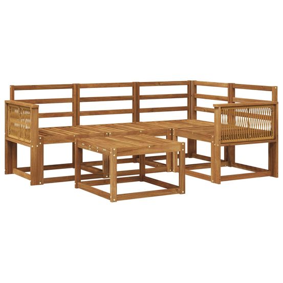 Ensemble de canapés d'extérieur 5 pc naturel