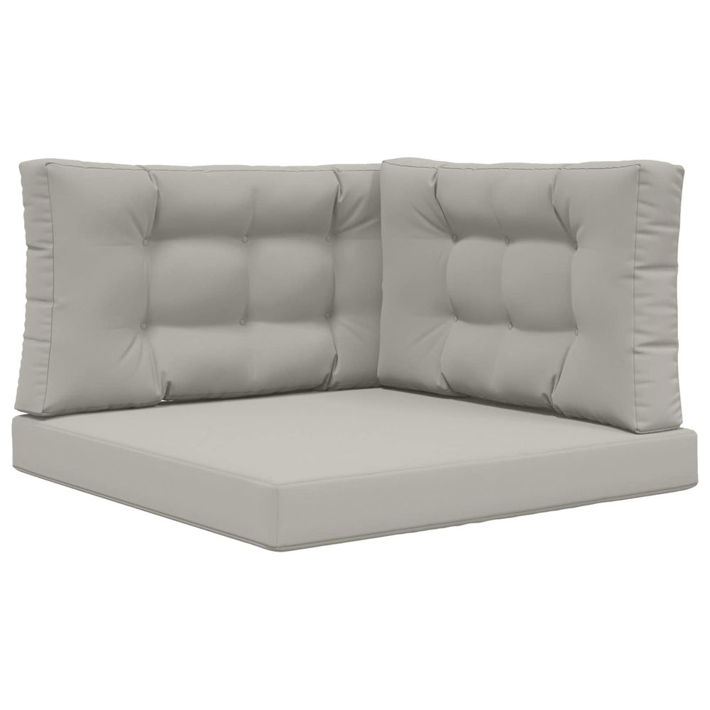 Coussin de canapé d'extérieur polyester gris 80 x 80 cm