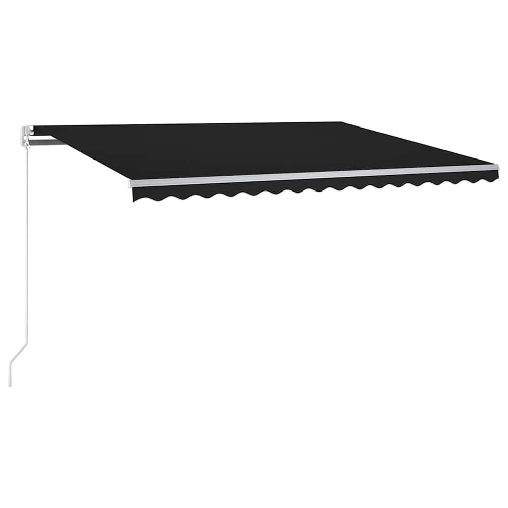 Auvent automatique capteur de vent et led 350x250 cm anthracite