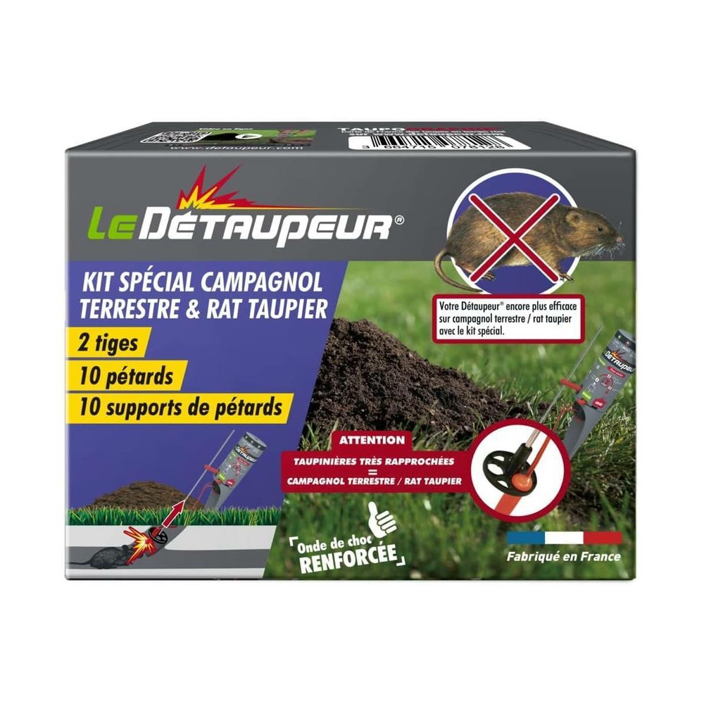 Kit spécial campagnol pour détaupeur : la solution contre le fléau des jardins
