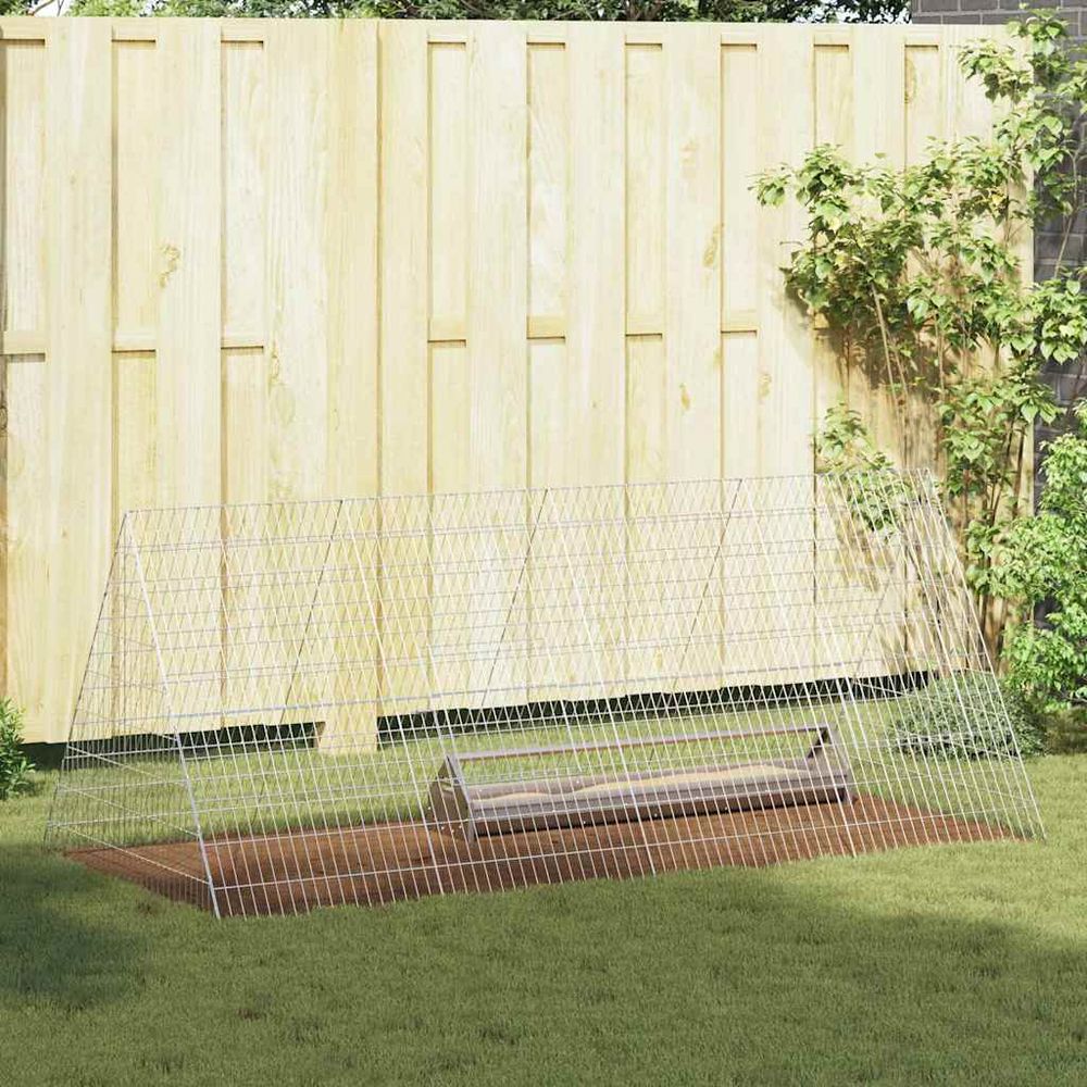 Extension poulailler acier durable protection renard extérieur 215cm
