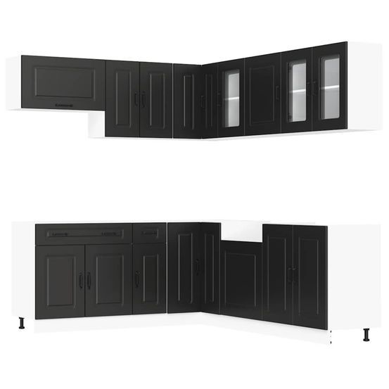 Ensemble d'armoires de cuisine 11 pcs kalmar bois d'ingénierie