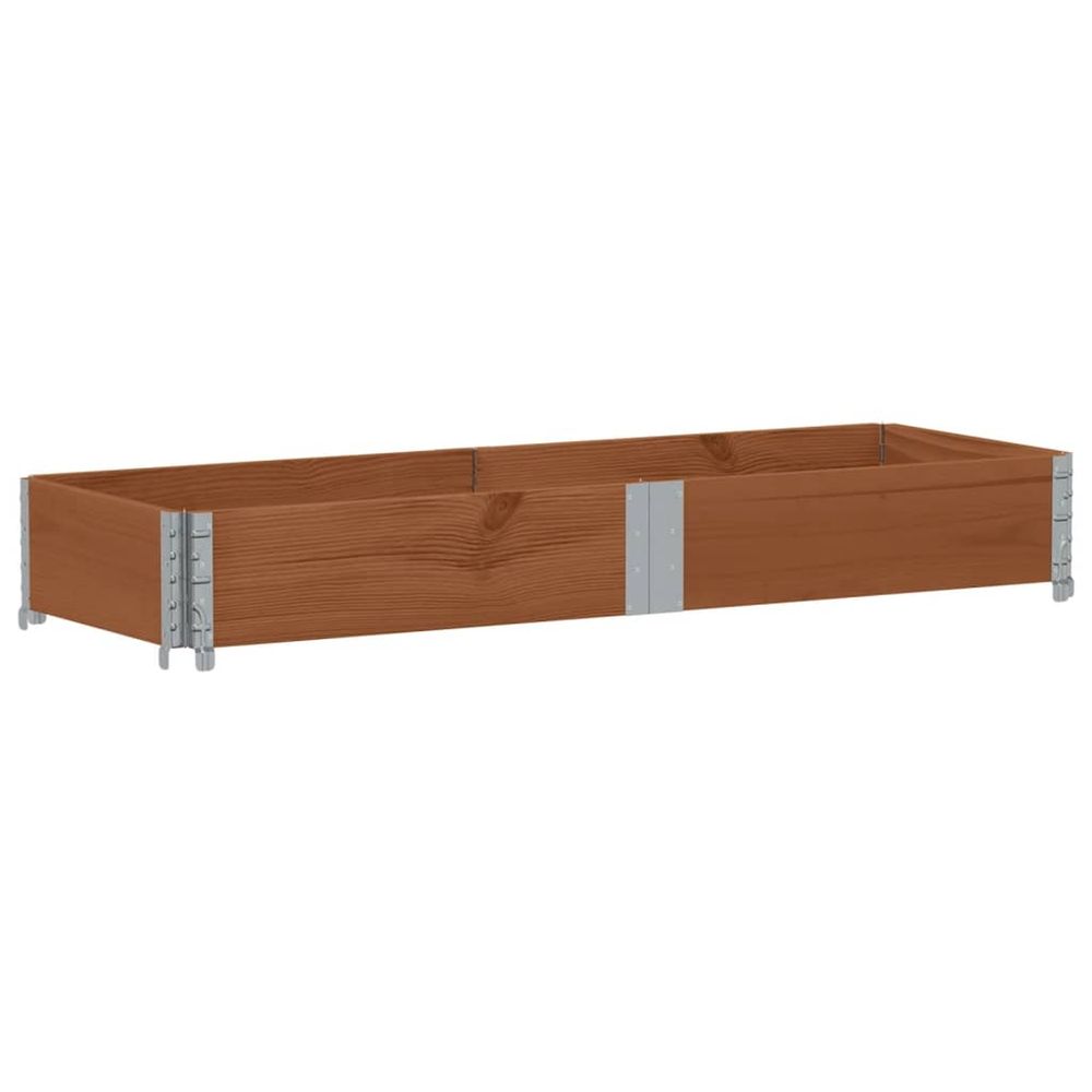 Jardinière d'extérieur marron 150x50 cm bois massif de pin