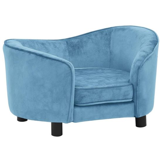Canapé pour chien 69 cm peluche turquoise