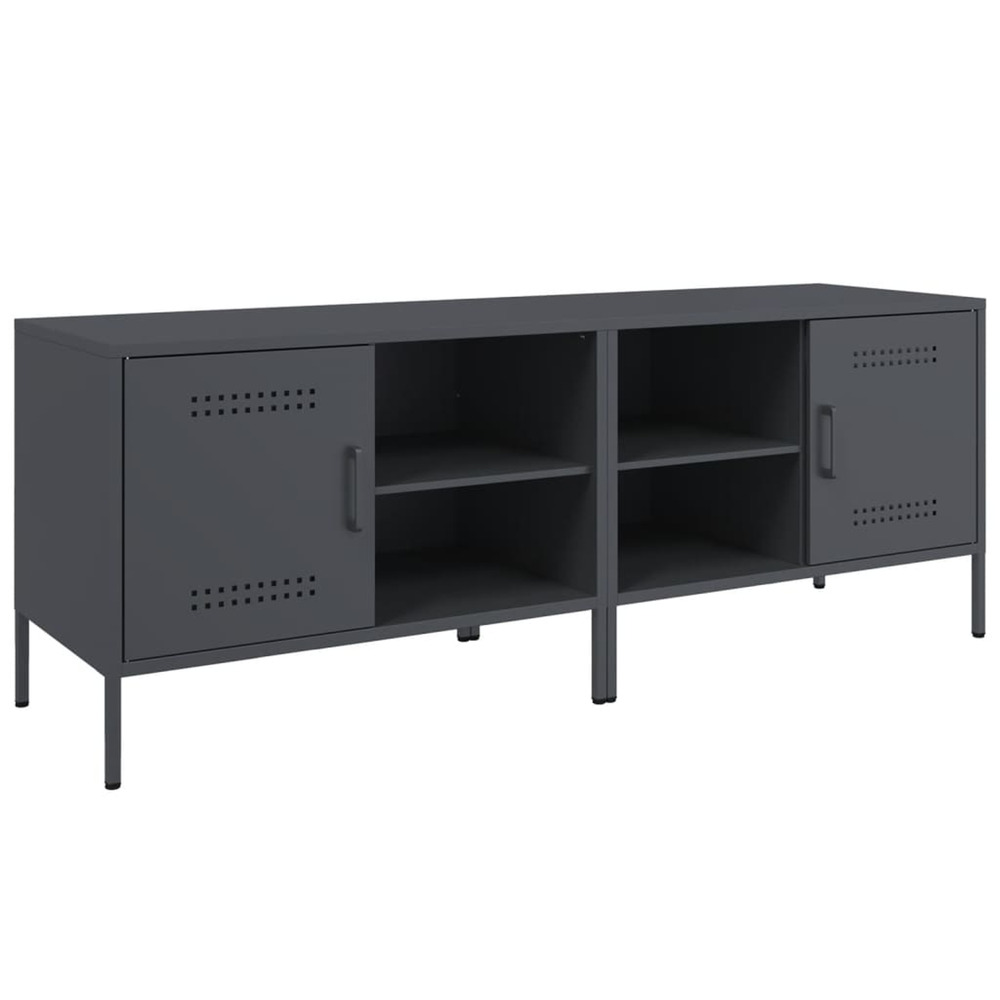 Meubles tv 2 pcs anthracite 68x39x50,5 cm acier