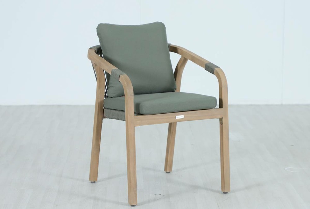 Fauteuil de jardin empilable papouasie vert laurier