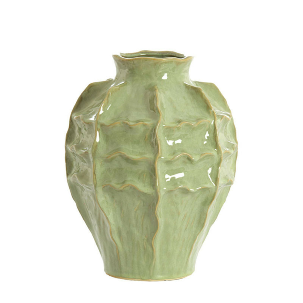 Vase céramique vert loseto 26x26x35cm
