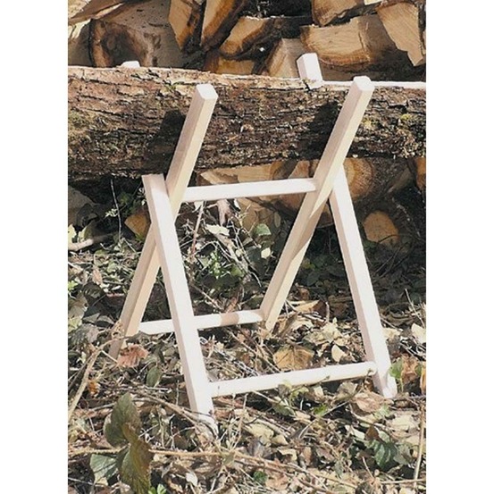 Chevalet en bois 2 branches H 68 x l 40 cm