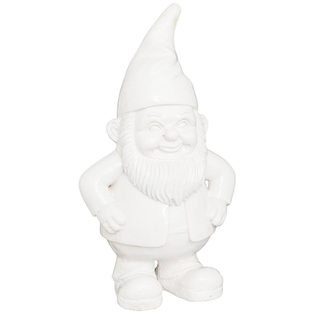 Statue nain de jardin déco extérieur anao h.42cm résine assorti