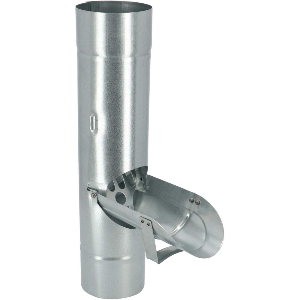 Collecteur d'eau de pluie sans coupe de gouttière ronde gris 80 à