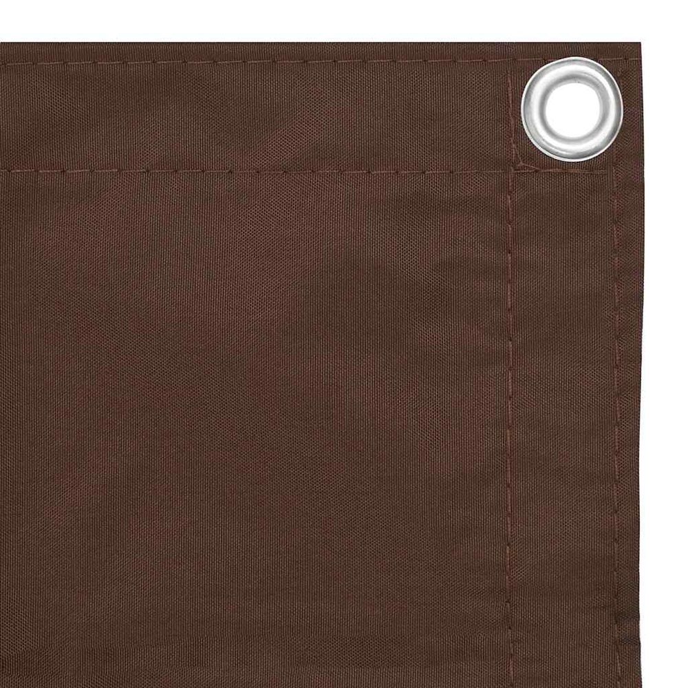 Écran de balcon marron 120x500 cm tissu oxford