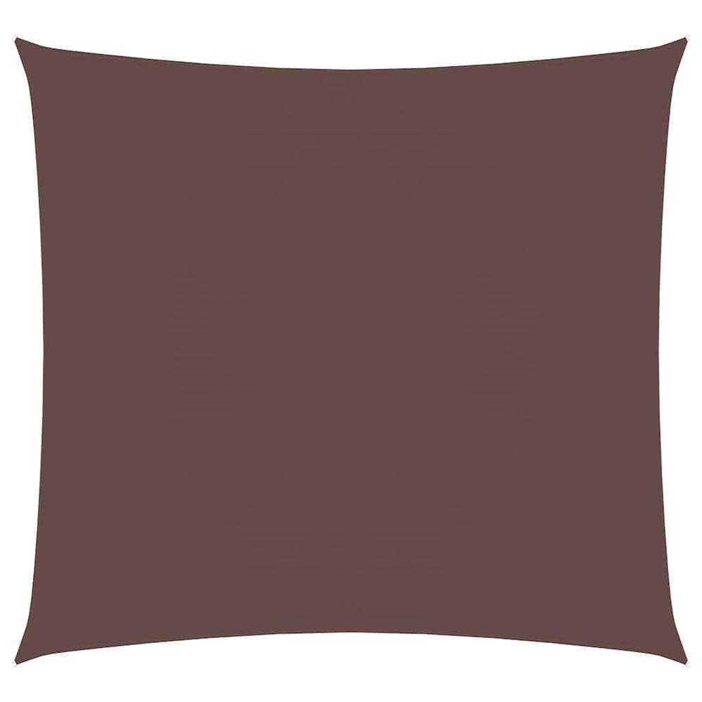 Voile de parasol tissu oxford carré 4x4 m marron