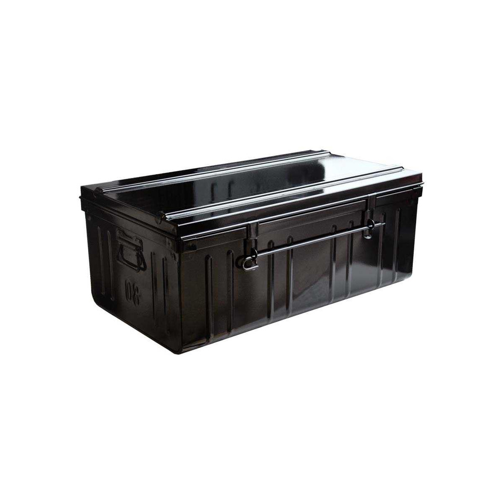 Cantine de rangement premium en acier noir 95 litres