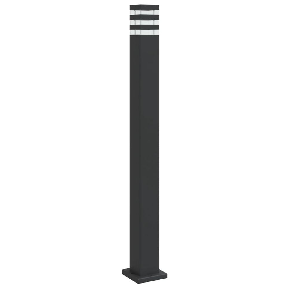 Lampadaire d'extérieur noir 110 cm aluminium