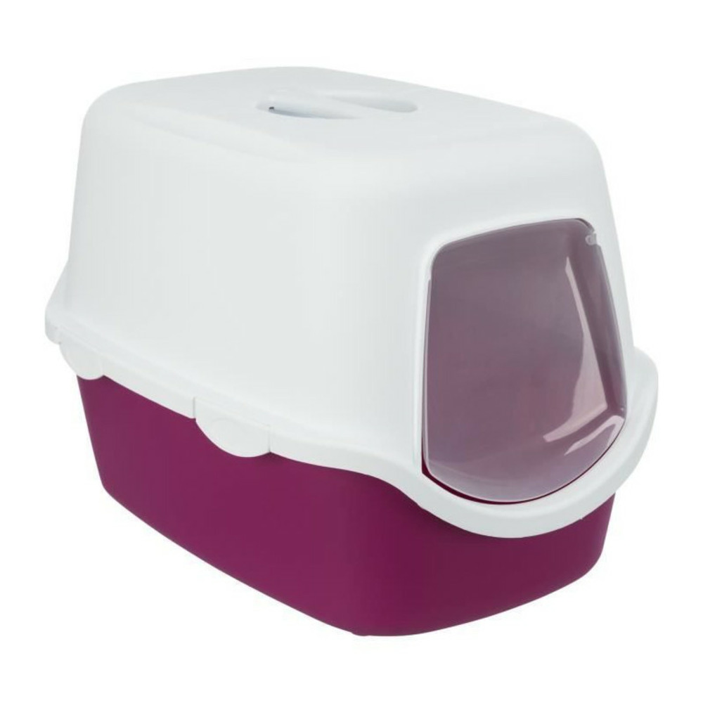 Bac a litiere trixie vico - couvercle - 40 × 40 × 56 cm - baie et blanc