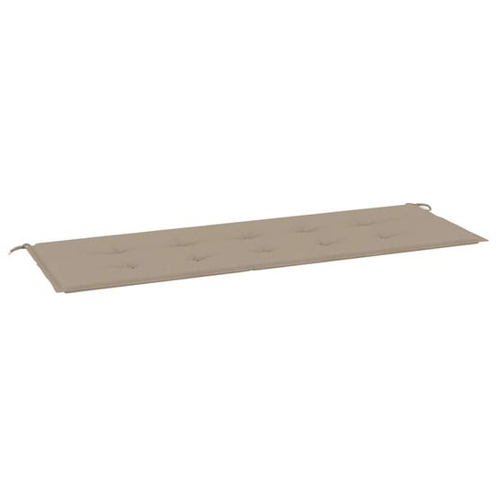 Coussin de banc de jardin taupe 150x50x3 cm tissu oxford