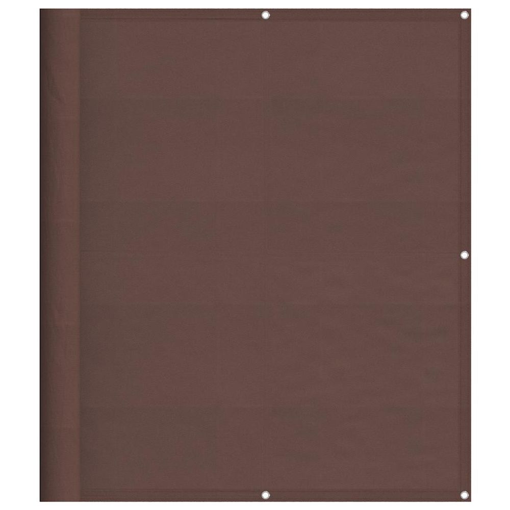 Écran de balcon marron 120x700 cm 100% polyester oxford
