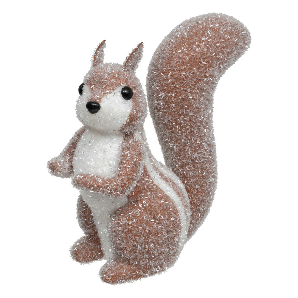 Déco noël ecureuil aspect givré l 31 x h 32 cm
