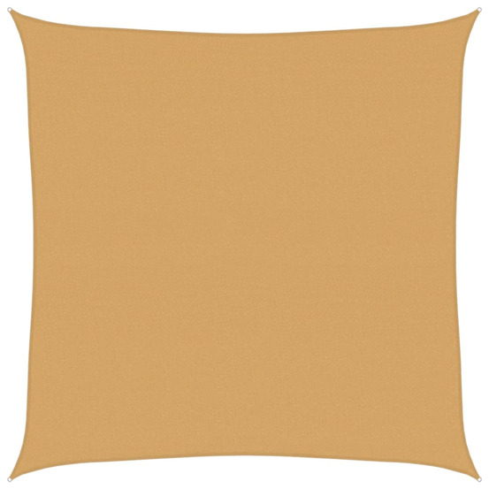 Voile d'ombrage 160 g/m² carré sable 5x5 m pehd