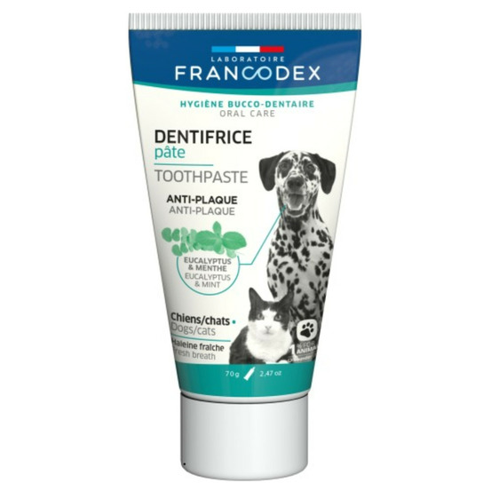 Dentifrice pâte pour chiens et chats tube de 70g