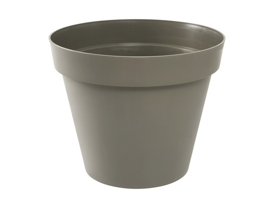 Pot de fleur rond toscane ø 48 x h.40 cm -taupe
