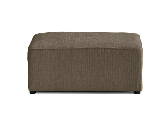 Topaze - pouf - en tissu velours relief